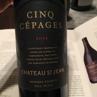 Chateau St. Jean Cinq Cepages 2012